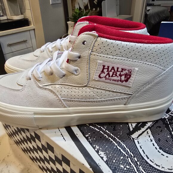 New Vans Skate Half Cab Vintage Sport White/Red Sneakers Mens Size 10.5 RARE - Picture 4 of 9